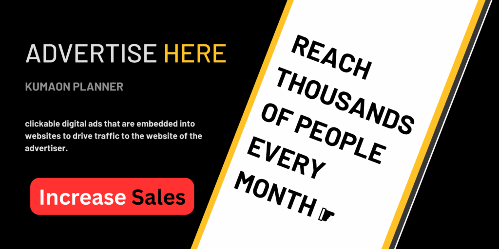 Advertise on Kumaon Planner