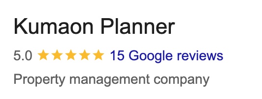 Kumaon Planner Google Reviews 2025